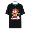 One-Piece T-shirts Designer Animes Tshirts O-Peen Zwart T-shirt voor Mannen Anime Ontwerp One Stuk T-shirts Camisetas Tops