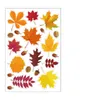 Thanksgiving decoraties sticker Turkije vakantie creatieve herfst esdoorn blad vallen muurstickers 9 stijlen 20 21