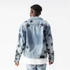 Mens Denim Jacket Bal-jacket Outerwea Top Quality Jackets Locomotive Tide Brand Jeans Clothing Men Coats