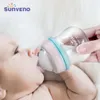 Sunveno Baby Bottle الوليد حليب الطفل زجاجة تمريض زجاجة مضادة للخنق تصميم - الزجاج، BPA مجانا، 80ML، 2.5 أوقية، 0-3 أشهر 210226