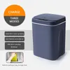 Smart Induction Lixeira lata de lixo caçador de lixo caçador de lixo para cozinha tipo elétrico touch bin cesta de papel 211222