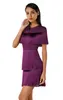 Ocstrade Women Summer Bandage Dress Sexig Tassel Rayon Bodycon Purple Celebrity Club Evening Party 210527