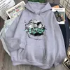 Tanjiro Demon Slayer Anime Print Hoodie человек повседневные свободные толстовки мультфильм комиксы Harajuku с капюшоном уличная мужская одежда с капюшоном H0909