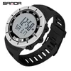 Sanda Sports Men Watches Marca de Luxo LED Relógio Digital Moda À Prova D 'Água Big Dial Caixa de Aço Militar Relógio Exterior Relógio Exterior G1022