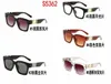5362 Venta al por mayor Gafas de sol de diseñador Gafas de sol de marca de lujo Sombras para exteriores Marcos para PC Moda Clásica Dama Hombres y mujeres Gafas Unisex 5 colores Opcional con caja