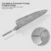 XITUO ダマスカス鋼ナイフ手作り DIY 刃ブランクハンドルなし高炭素鋼シェフナイフ日本三徳ナイフ包丁