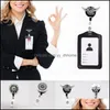 Pins, Brooches Jewelry Easy Pl Button Id Department Brand Name Badge Holder Rolling Key Ring Chain Clip School Student Office Reel Drop Deli