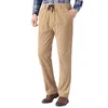 Pantalons pour hommes Idopy Hommes Classique Cordon Cordon Bureau d'affaires Casual Taille élastique Stretch Corduroy Robe Pantalon XL-5XL