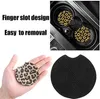 19 Design Print Neoprene Car Coasters Pad Mat Anti Slip Removable Absorbent Rubber Cup Holder For Cups Tumbler Mugs Decor Accessories Cars Living Room Kitchen Office
