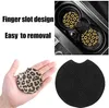 19 Design Print Neoprene Bilkustar Pad Mat Anti Slip Avtagbar Absorberande Gummi Cup Hållare För Koppar Tumbler Muggar Inredning Tillbehör Bilar Vardagsrum Kök Kontor