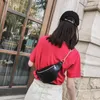 Waist Bags Bag For Women Fashion PU Leather Ladies Belt Black Chest Handy Chain Pack Girl Fanny Phone Coin Purse