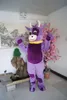 2021 Halloween roxo vacas mascote traje dos desenhos animados vacas vaca anime tema caráter natal carnaval festa fantasia trajes adulto roupa roupa