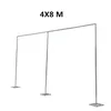 3X6M Party Stage Decor Drapery Pipe Stand Stainess Steel Piping Frame For Wedding Backdrop Decoration DIY