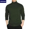 Maglione dolcevita caldo da uomo autunno inverno moda di alta qualità casual comodo pullover maglione spesso marca maschile 211109