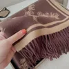 Mode Luxury Shawl Cashmere Silk Scarf Designer Silken Scarves Long Neck Winter Wool Kvinnor Landskap Skriv ut Pashminas