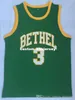 Goedkope Groothandel Allen Iverson Jersey het antwoord 3 Bethel High School Sew. Personaliseer elke naam Number Mannen Dames Jeugd Basketbal Jersey