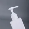 100ml PETG Pumpflaskor Kvadrat Lotion Dusch Gelflaska Refillerbar Tom Plastbehållare För Makeup Kosmetisk Badkar Dusch Shampoo