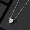 925 Sterling Silver Christmas deer Pendants Necklaces for women zircon neck Chain fine Jewelry gifts MUXUEYAN Q0531