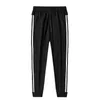 Casual Pant Men's Joggers Sports Small Feet Trousers Hip-Hop Men Pants Three Bar Black Jogging Pants Men All-match 6xl 211108