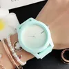 Brand Quartz Wrist watches for Women Men Unisex with Crocodile Style Dial Silicone Strap Watch LA11