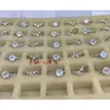 Moonstone anel de noivado ouro rosa 925 prata eternidade conjunto de noiva antigo curvo meio halo cz pedra banda casamento jóias 7402156