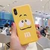 Cute candy Cartoon Chocolate Beans Phone Case For iphone 13 12 mini 11 Pro X XS MAX XR 7 8 Plus SE2 M m Silicone Soft Cover Coque5938118