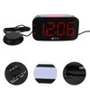 Autres accessoires d'horloges 1 ensemble réveil numérique avec veilleuse 7 couleurs et ports de charge (prise US)