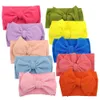 10Pcs/lot Big Bow Baby Headband For Girl Wide Ribbed Nylon Headband,born Headwrap Toddler Headband,Kids Baby Hair Accessories 211023