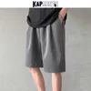 KAPMENTS hommes Streetwear Harem Shorts été hommes Harajuku 2 couleurs noir lâche sueur mode coréenne Joggers pantalon 210714
