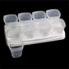 Hot Baby Weaning Food Freezing Cubes Tray Pots Freezer Storage Plastic Containers 70ml 210226