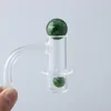 Dab Rigs 용 유리 구슬 및 Terp 진주 정장이있는 고품질 Halo 일반 용접 연기 석영 Banger 손톱