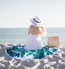 Toalha de praia redonda de 150 cm para verão, tapeçaria de borla para adultos, bandeira geométrica, natação, banho de sol, toalhas de praia grandes juntas, designer novo