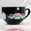 Muggar kaffe mugg vänner tv -show central perk cappuccino cup kawaii söt frukost stor storlek keramik dricker 2666