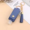 Leather Sanitizer Houder PU Lederen Case met 30 ML Hand Sanitizer Fles Kwastje Key Rings Girls Dames Sieraden 8 Designs 50PCS 129 Y2