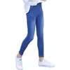 Dziewczyny Dżinsy Slim Skinny Kids na rozciągliwe spodnie Ołówek Jesień Nowość 6 8 10 12 14 211102