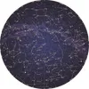 Mattor Round Carpet Constellation Astrolabe Tryckt mjuk för vardagsrum Anti-Slip Rug stol golvmatta heminredning barn