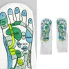 Мужские носки с акупрессором физиотерапевтической массаж облегчают усталость рефлексиология Иллюстрация английская полная точка нога T9P5