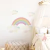 Creatieve Rainbow Muursticker Voor Kinderen Kamers Woonkamer Slaapkamer Decoraties PVC Zelfklevend Wallpaper Kleur Muurschildering Kind D30 210310