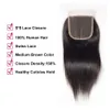 5x5 Body Wave Human Hair Transparent Lace Closures Pre Plucked Natural Hairline Bleached Knots