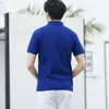 Рубашка с коротким рукавом Polo Мужчины формар лето чистый хлопок отворотный капилька кискулина свободно сплошной цвет дышащие тройники большие размеры-4XL 210609