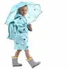impermeabile impermeabile per bambini neonate boysstudents cappotto antipioggia per bambini poncho impermeabile all'aperto Giacca con zaino 201015
