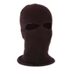 Buraco New Ski Mask 3 Balaclava Malha Hood Motocicleta Motocicleta Capacete Chapéu Face Shield Beanie Cap HH9