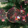 Ourwarm 24pcs Cadeaux de Noël Ornements DIY Papier Magie Couleur Scratch Satch Collant enfants Jouets Christmas Party Décoration Y201020