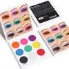 CmaaDu 9 Color Glitter Eyeshadow Palette matowy metaliczny łatwy w noszeniu rozjaśniający cień do makijażu