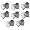 Heart Shaped Tinplate Box Wedding Birthday Festival Candy Biscuit Jelly Drops Boxes With Window 60*59*27mm