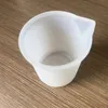 Misurino trasparente da 100 ml con strumenti di misurazione in silicone per colla in scala per cottura fai da te Accessori da pranzo per bar da cucina DH0487