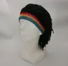 Rasta perruque bonnet casquettes pour hommes à la main au Crochet hiver chaud chapeau Gorros Halloween vacances cadeaux d'anniversaire drôle fête cagoule GC658