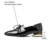 ALLBITEFO taille 34-42 bling design croisé véritable cuir véritable femmes talons chaussures mode femmes chaton talons chaussures à talons bas 210611