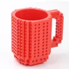 Blocos de construção de bebidas canecas caneca de quebra-cabeça de bloco DIY 350ml Caneca criativa do tijolo da construção 350ml Canecas de café yya50