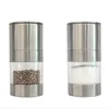 Stainless Steel Manual Salt Pepper Mill Grinder Portable Kitchen Mill Muller Home Kitchen Tool Spice Sauce Grinder Pepper Mill